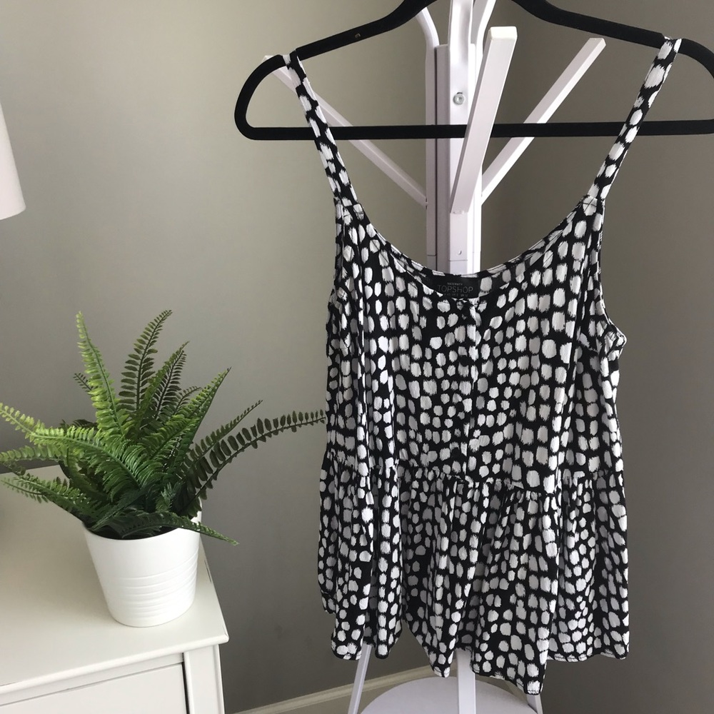Topshop Peplum Top